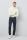 Five pockets slim fit blue cotton satin pima m5 by meyer