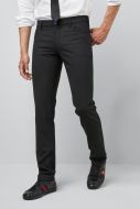 Five pockets slim fit black stretch wool m5 by meyer