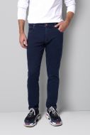 Dark blue slim fit stretch denim jeans m5 by meyer