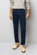 Dark blue cotton and tencel slim fit jeans m5 by meyer
