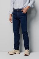 Medium stone blue stretch cotton regular fit jeans m5 by meyer
