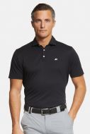 Black meyer polo shirt breathable non-iron technical fabric