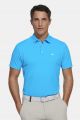 Turquoise meyer polo shirt breathable non-iron technical fabric