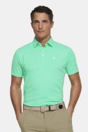 Meyer teal polo shirt breathable non-iron technical fabric