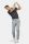 Grey meyer trousers with high-performance technical golf fabric