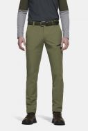 Olive green meyer active trousers with high-performance technical fabric