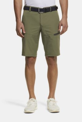 Olive green active short trousers meyer high-performance technical fabric