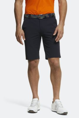 Dark blue short trousers meyer high-performance technical golf fabric
