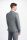 Grey and blue double-breasted suit with checks in stretch wool