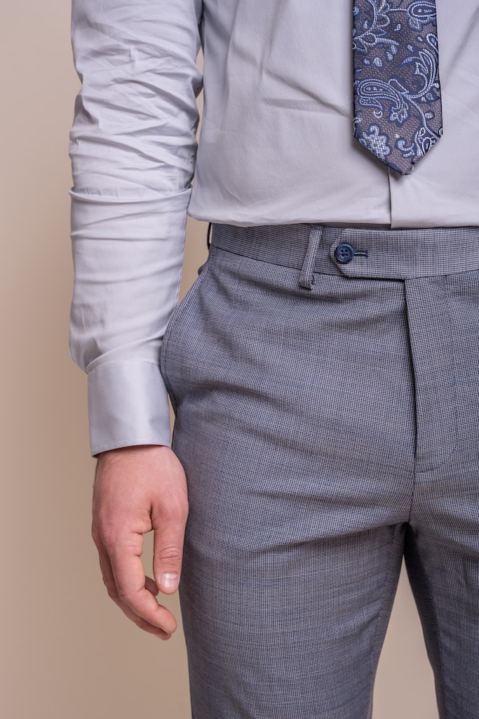 Abito Slim Grigio A Quadri - Il Lanificio - Foto 4