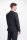 Double-breasted suit in cavani dark blue stretch wool