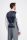 Abito grigio e blu a quadretti piccolo con gilet lana stretch