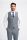 Small grey and blue checked dress with stretch wool vest