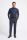 Dark blue dress with stretch wool vest
