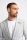 Grey cavani jacket in unlined linen blend modern fit
