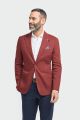 Giacca ruggine cavani misto lino sfoderata modern fit