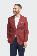 Modern fit rust cavani linen blend jacket