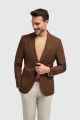 Modern fit rust cavani unlined cotton blend jacket