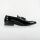 Scarpa mocassino cavani elegante da cerimonia nero in vernice