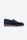 Vintage effect suede moccasin shoe in cavani blue