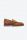 Vintage effect suede moccasin shoe in cavani cognac