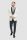 Cavani ecru tuxedo in stretch wool