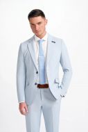 Abito celeste cavani tessuto seersucker modern fit