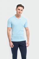 Polo shirt with cuban collar in viscose cotton