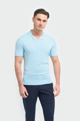 Polo con collo cubano cavani in cotone viscosa
