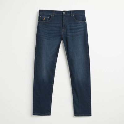 Jeans regular fit denim stretch leggero lavaggio scuro mcs
