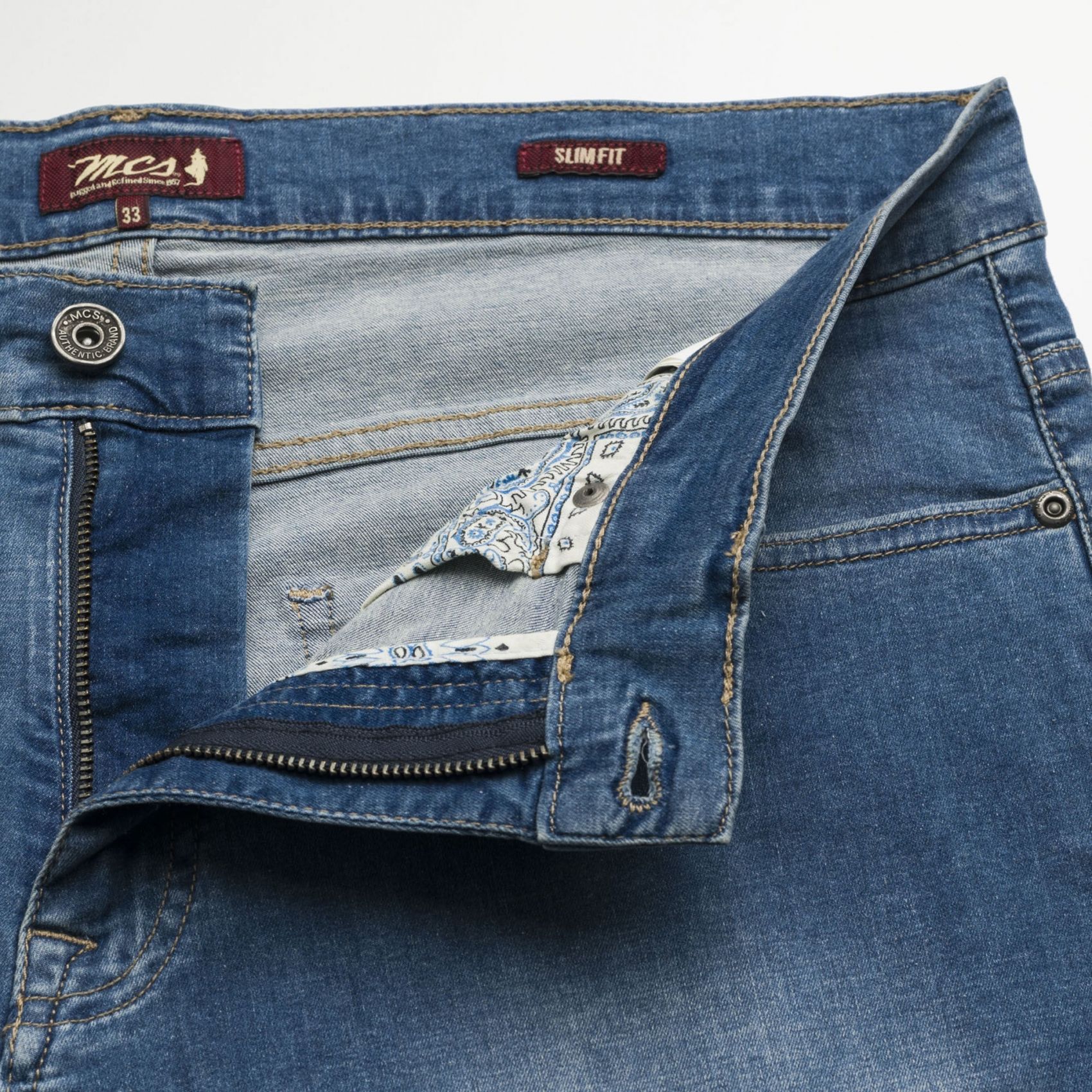 Jeans Slim Fit Stretch Uomo – Multi-Tasche Cargo, Denim Leggero Regular Fit Per Tutti I Giorni - 2