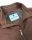Blue sea barrier jacket with micro-perforated suede effect