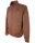 Blue sea barrier jacket with micro-perforated suede effect