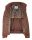 Blue sea barrier jacket with micro-perforated suede effect