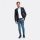 Giacca blazer blu white bros slim fit lana stretch