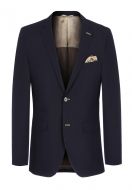 Blue white bros drop four comfort fit stretch wool jacket