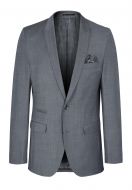 Abito white bros drop quattro corto grigio chiaro lana stretch