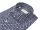 Camicia pancaldi blu fantasia geometrica slim fit 