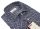 Camicia pancaldi blu fantasia geometrica slim fit 
