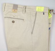Sea barrier beige trousers in stretch cotton modern fit