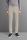 Beige pinstriped slim fit double-breasted unstructured jersey suit.
