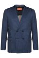 Abito digel slim fit blu gessato doppiopetto sfoderato in jersey