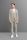 Abito digel slim fit beige gessato sfoderato in jersey