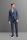 Slim fit blue pinstriped unstructured jacket in jersey