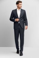 Blue checked wool modern fit drop six suit by vitale barberis canonico.