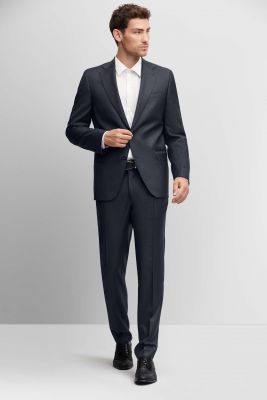 Abito blu a quadri digel drop sei modern fit in lana vitale barberis canonico 