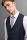 Abito extra slim fit digel blu micro disegno lana stretch