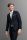 Abito extra slim fit digel blu micro disegno stretch