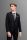 Abito extra slim fit digel nero micro disegno stretch