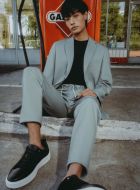 Abito verde salvia digel slim fit jersey stretch 